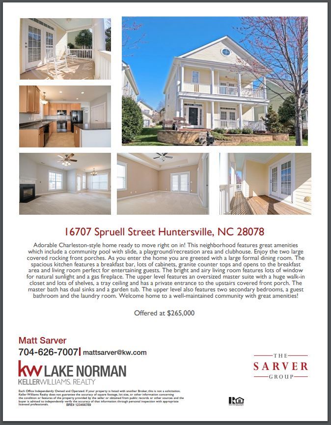 Brand NEW Listing Alert Monteith Park The Sarver Gr